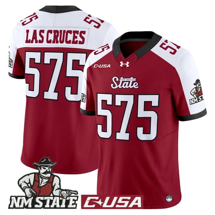 Las Cruces Jersey #575 New Mexico State Aggies 2025 Vapor Stitched - Image 4