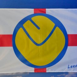 Leeds Utd Football Club Flag Red White 3x5ft Banner Polyester