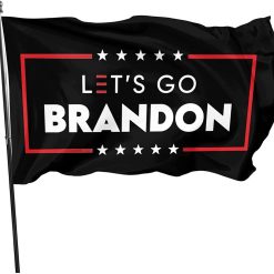 Let’s Go Brandon 3X5Ft Flag With Brass Grommets, Lets Go Brandon FJB Flags & Banner Black