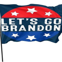 Let’s Go Brandon Flag for Wall College 3x5 Ft Red Blue with Brass Grommets