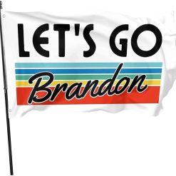 Let’s Go BrandonFlag for Wall College 3x5Ft White With Brass Grommets