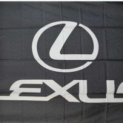Land Rover White Flag 3X5 Ft Polyester Banner USA 90x150cm (Lexus Black Flag 3X5 Ft Polyester Banner USA 90x150cm)