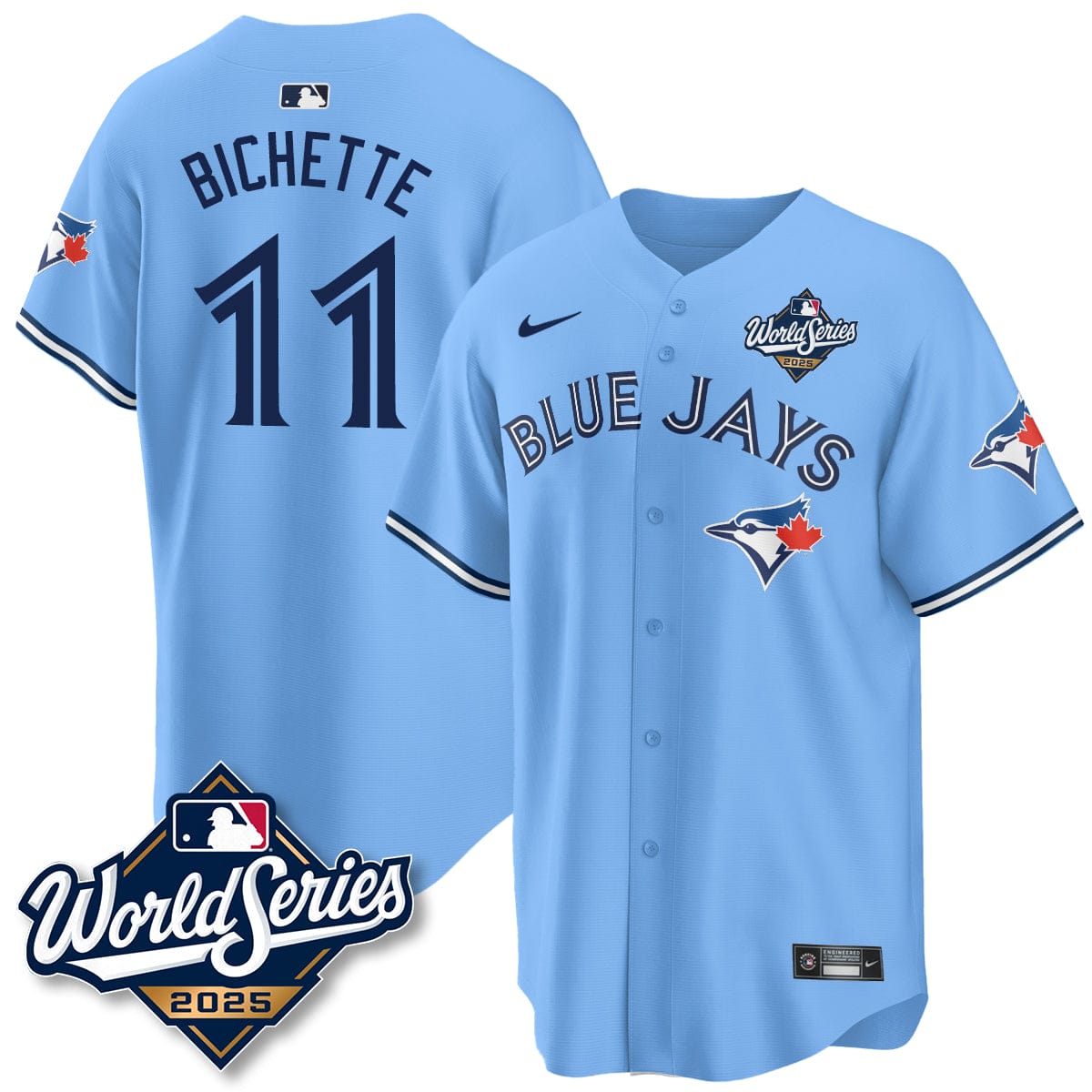 Toronto Blue Jays 2025 World Series Jersey - All Stitched - Image 10
