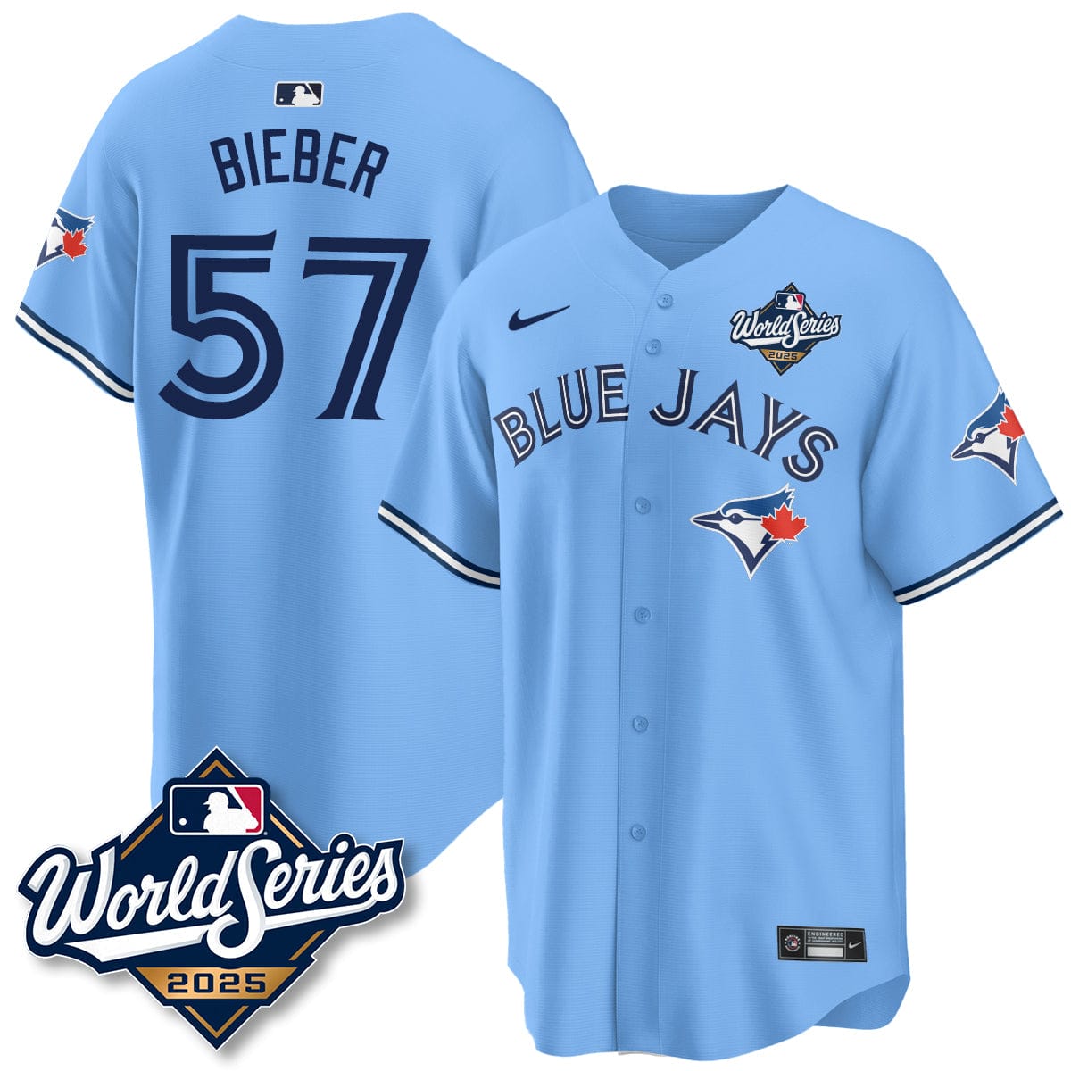Toronto Blue Jays 2025 World Series Jersey - All Stitched - Image 11