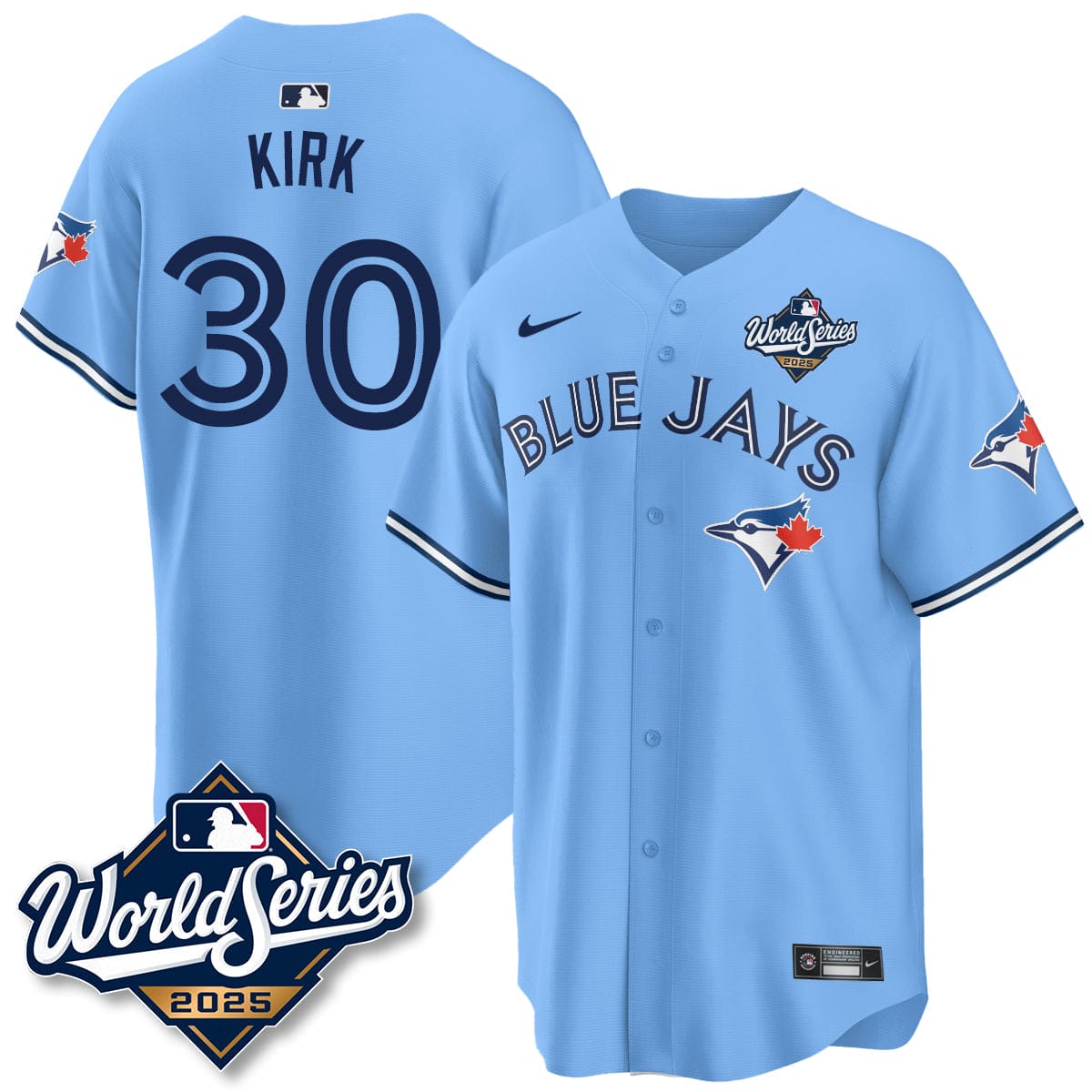 Toronto Blue Jays 2025 World Series Jersey - All Stitched - Image 12