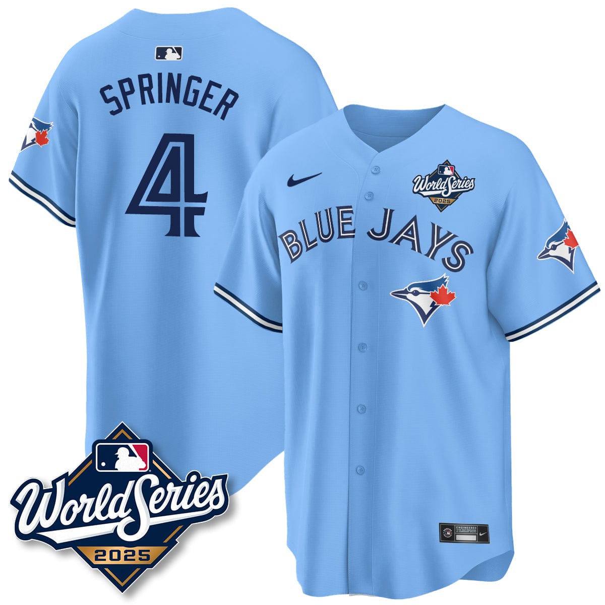 Toronto Blue Jays 2025 World Series Jersey - All Stitched - Image 13