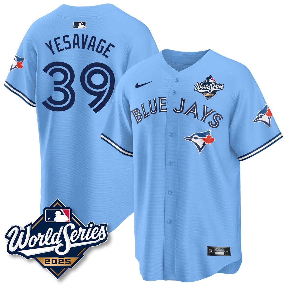 Toronto Blue Jays 2025 World Series Jersey - All Stitched - Image 14