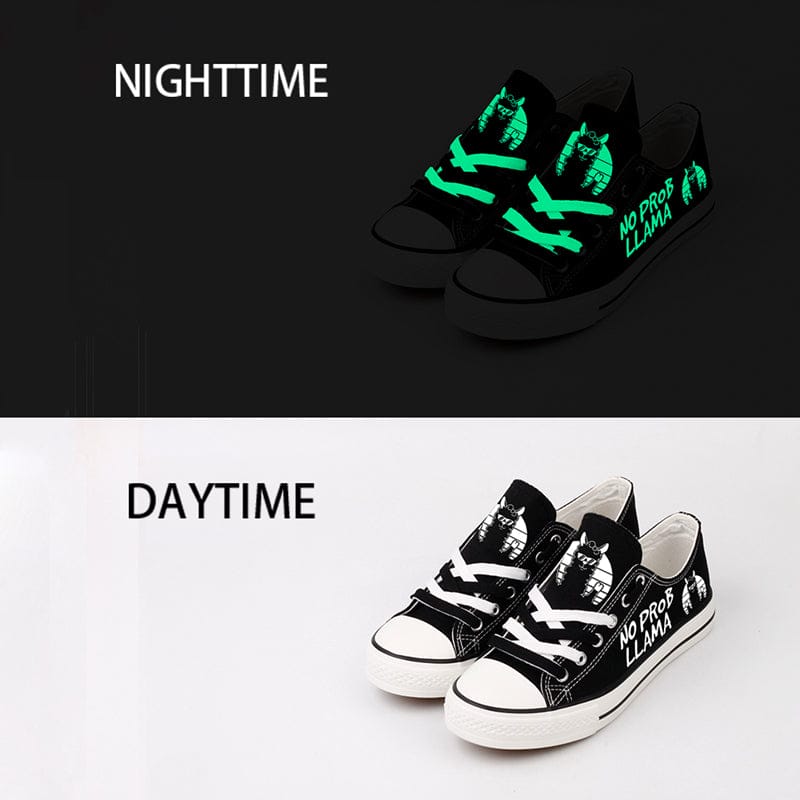 Alternative view of Llama Canvas Sneakers Shoes For Men Women Fans