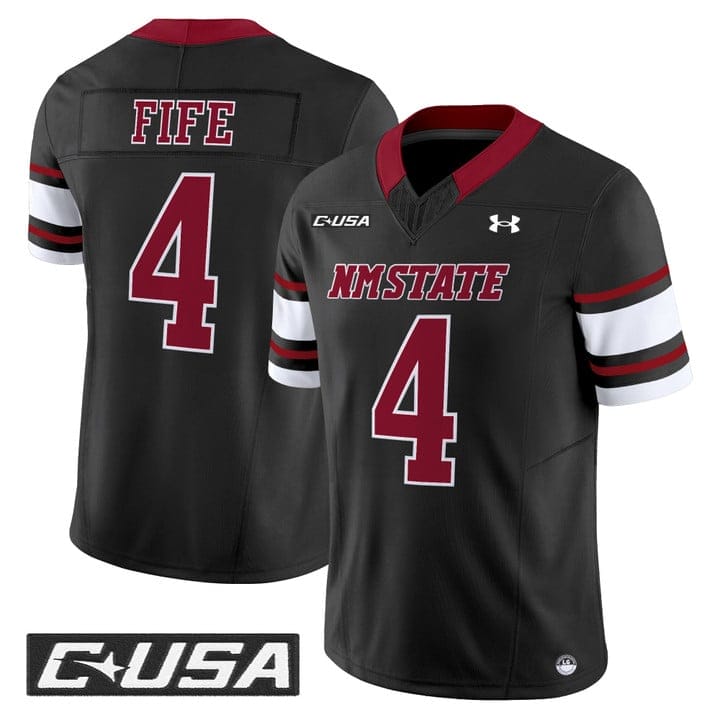 Logan Fife Jersey #4 New Mexico State Aggies 2025 Vapor Stitched