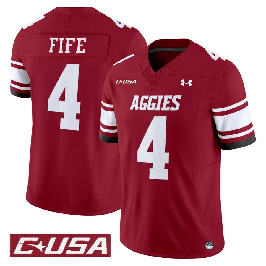 Logan Fife Jersey #4 New Mexico State Aggies 2025 Vapor Stitched - Image 5