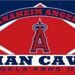 Los Angeles Angels Man Cave Flag 3X5Ft Banner USA Polyester with Brass Grommets