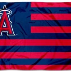 Los Angeles Angels Stars and Stripes Flag 3X5Ft Banner USA Polyester with Brass Grommets