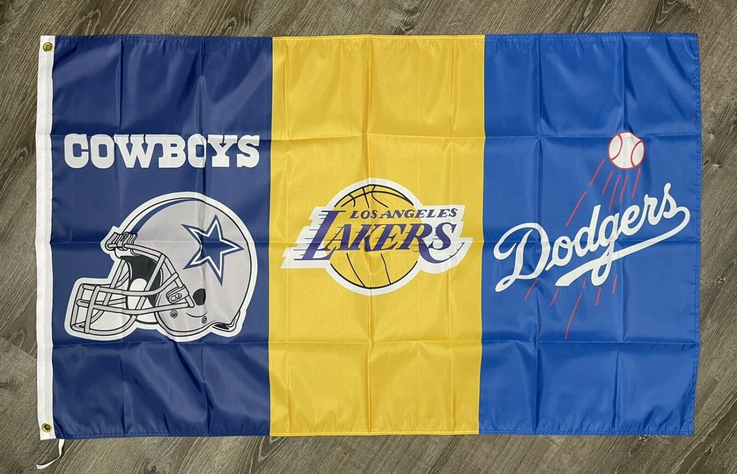 Los Angeles Dodgers Lakers Dallas Cowboys Flag 3x5 ft Garage ManCave