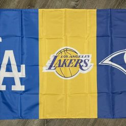 Los Angeles Dodgers Lakers Rams Flag 3x5 ft Banner Garage Man-Cave