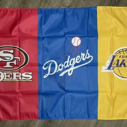 Los Angeles Dodgers Lakers San Francisco 49ers Flag 3x5 ft Sport Banner Man-Cave