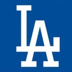 Los Angeles Dodgers Logo US Flag 3X5Ft Banner USA Polyester with Brass Grommets