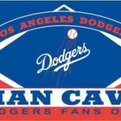 Los Angeles Dodgers Man Cave Flag 3X5Ft Banner USA Polyester with Brass Grommets