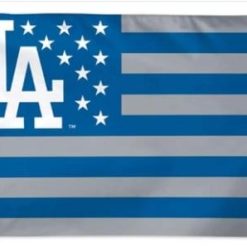 Los Angeles Dodgers Star Flag 3X5Ft Banner USA Polyester with Brass Grommets