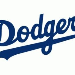 Los Angeles Dodgers USA White Flag 3X5Ft Banner USA Polyester with Brass Grommets