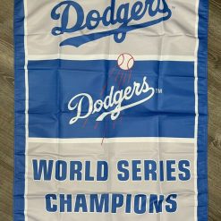 Los Angeles Dodgers World Series Championship Flag 3x5 ft Banner Man-Cave Vertical