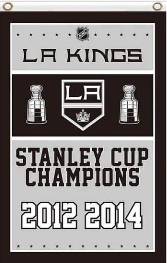 Los Angeles Kings Champions Flag 3X5Ft Polyester Digital Print Banner USA