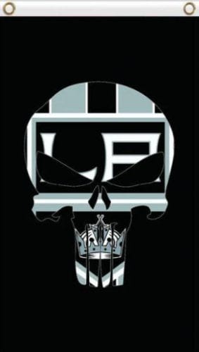 Los Angeles Kings Skull Flag 3X5Ft Polyester Digital Print Banner USA