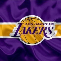 Los Angeles Lakers Custom US Flag 3X5Ft Polyester Banner USA Digital Print