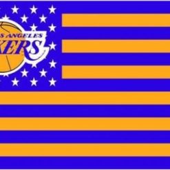 Los Angeles Lakers Star Flag 3X5Ft Polyester Banner USA Digital Print