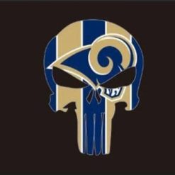 Los Angeles Rams Black Flag 3X5 Ft Polyester Banner USA 90x150cm