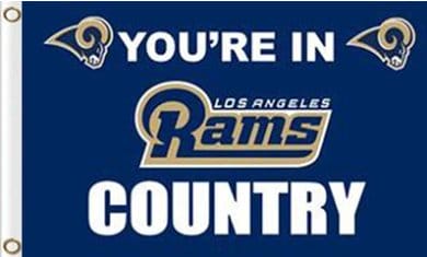 Los Angeles Rams Blue Club Flag 3X5 Ft Polyester Banner USA 90x150cm