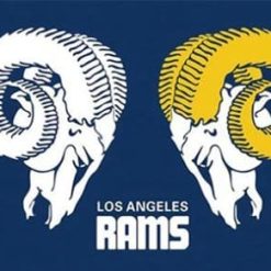 Los Angeles Rams Club Logo Sports Flag 3X5 Ft Polyester Banner USA 90x150cm