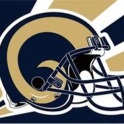Los Angeles Rams Helmet Flag 3X5 Ft Polyester Banner USA 90x150cm