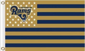 Los Angeles Rams Team US Sport Flag 3X5 Ft Polyester Banner USA 90x150cm