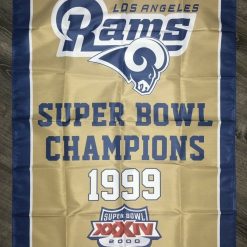 Los Angeles Rams Vertical Super Bowl Championship Flag 3x5 ft Sports Banner Man-Cave