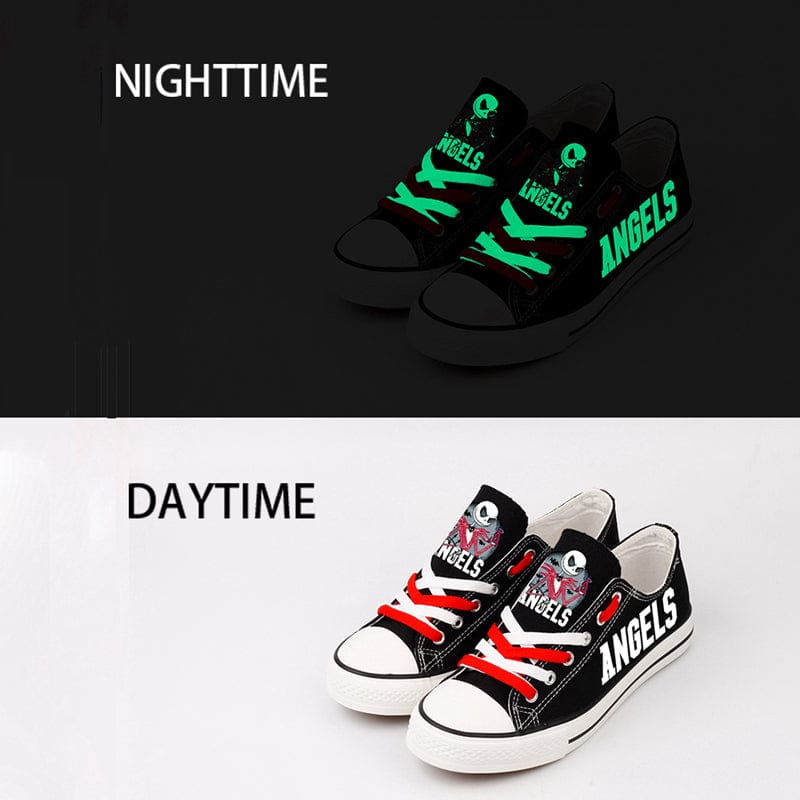 Alternative view of Los Angeles Angels Limited Print Low Top Canvas Shoes Sport Sneakers For Men Women Fans