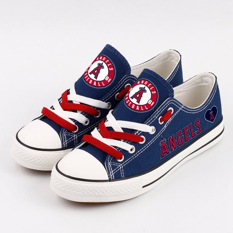 Los Angeles Angels Limited Print Low Top Canvas Shoes Sport Sneakers For Men Women Fans - Image 4