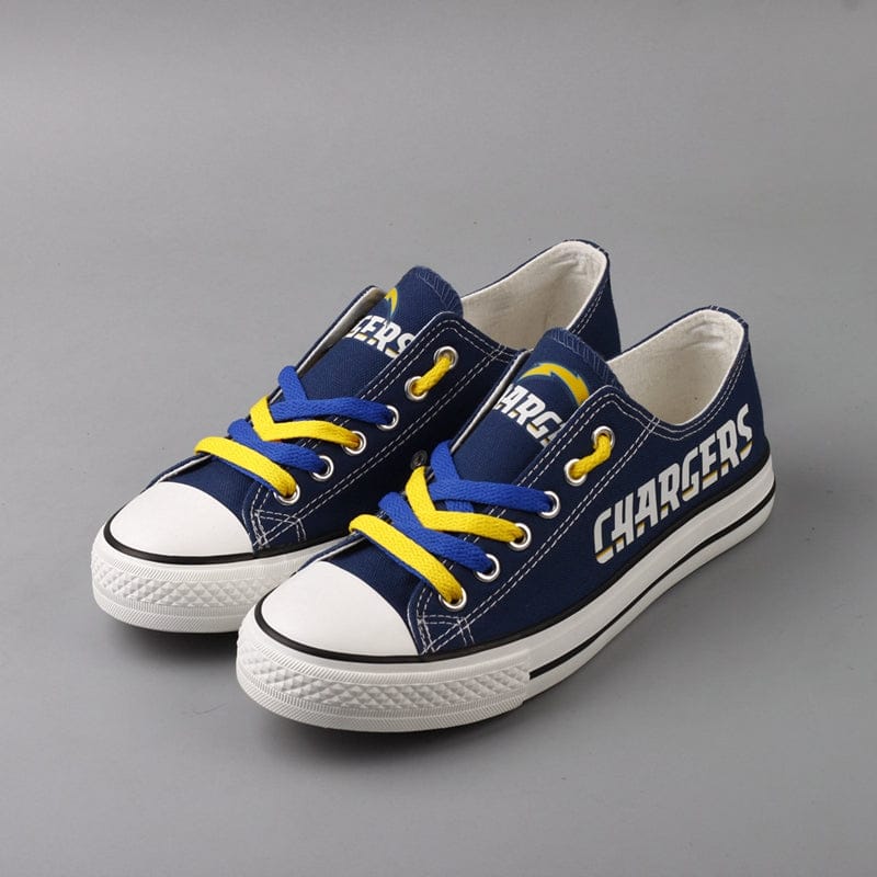Alternative view of Los Angeles Chargers  Low Top Canvas Sport Sneakers Shoes For Men Women Fans