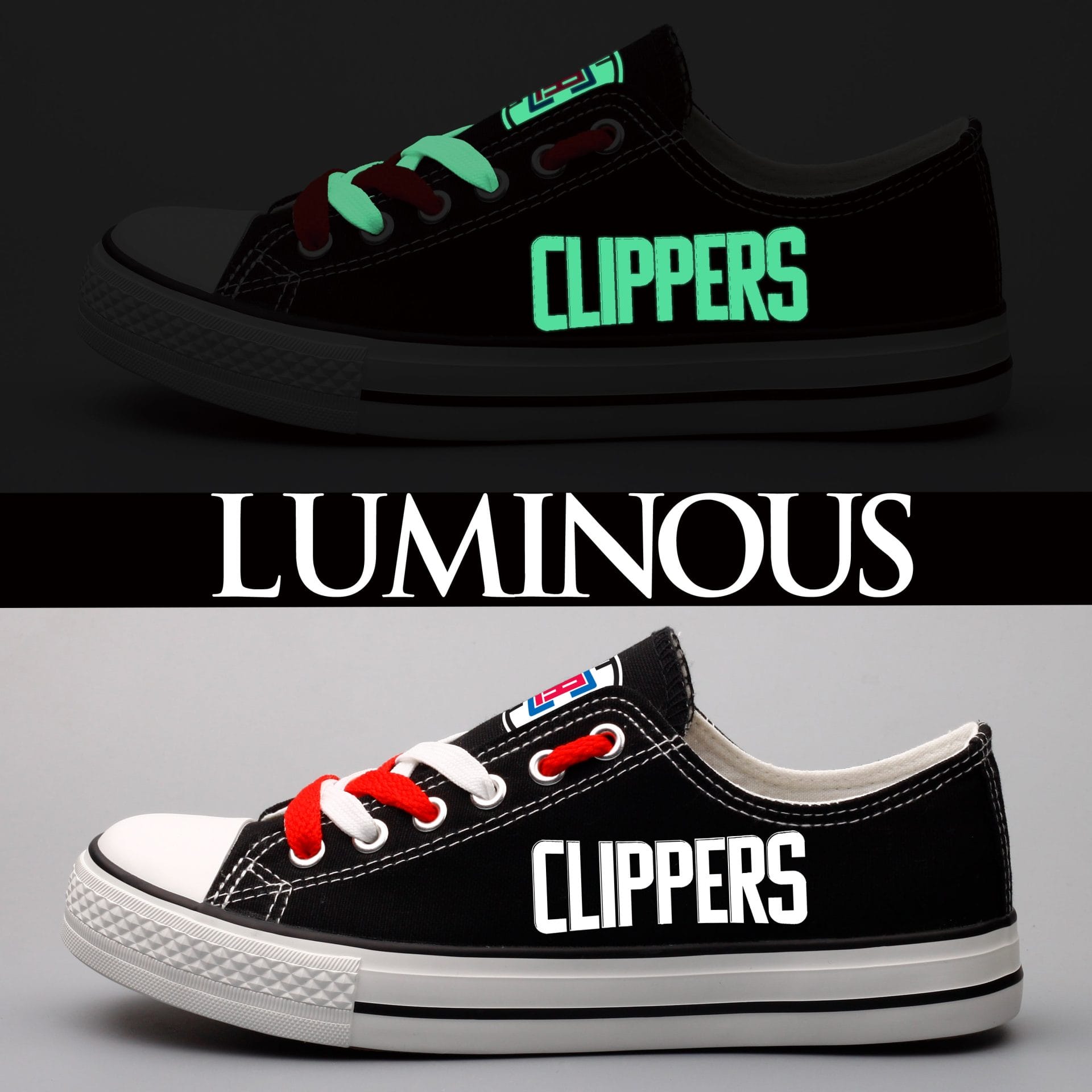 Alternative view of Los Angeles Clippers Atlanta Hawks Sport Sneakers Shoes For Men Women Fans
