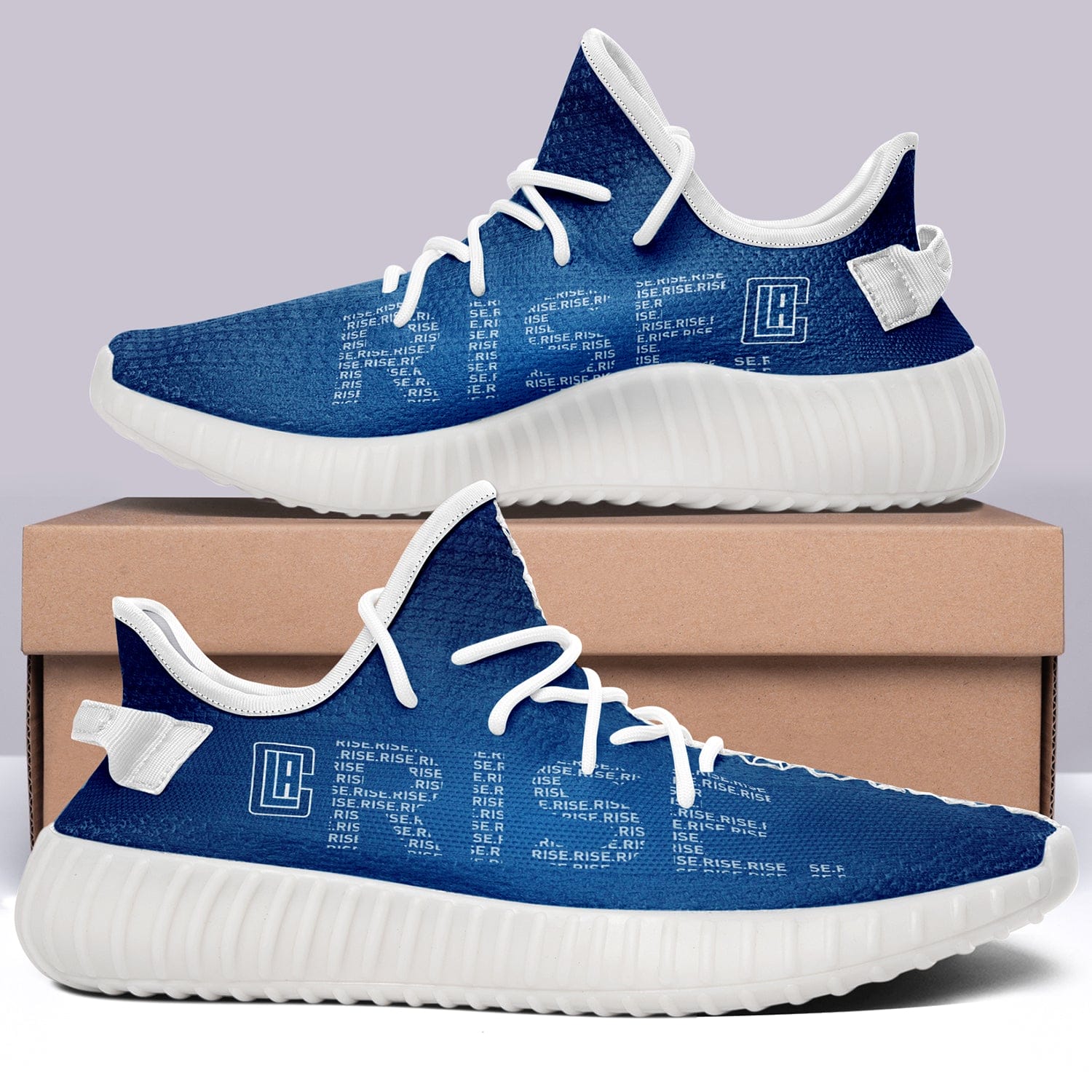 Alternative view of Los Angeles Clippers NBA 350v Yeezy Sneakers For Men Women Fans