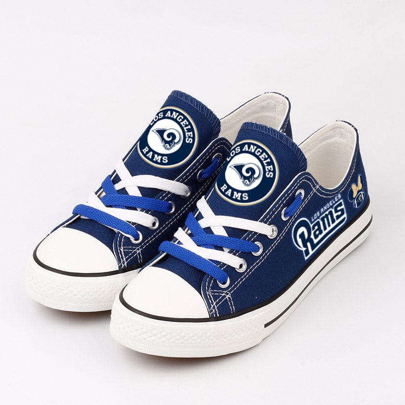 Alternative view of Los Angeles Rams Low Top Canvas Sport Sneakers Shoes For Men Women Fans
