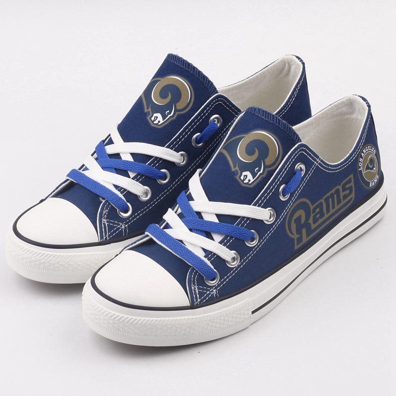 Los Angeles Rams Low Top Canvas Sport Sneakers Shoes For Men Women Fans - Image 3