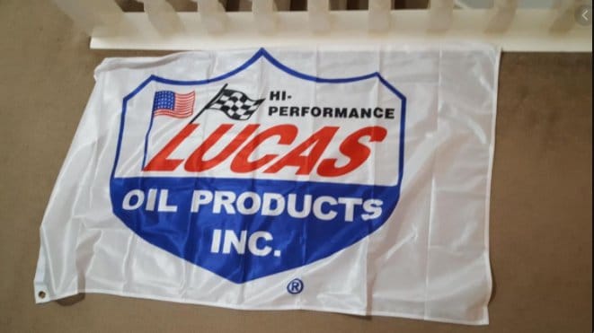 Lucas Oil Racing Black Flag 3X5 Ft Polyester Banner USA 90x150cm