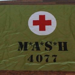 MASH 4077th Banner Flag Army Green 4077 Medical Army Hospital TV Show Television 3x5ft