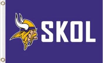 MINNESOTA VIKINGS SKOL Flag 3X5 Ft Polyester Banner USA 90x150cm