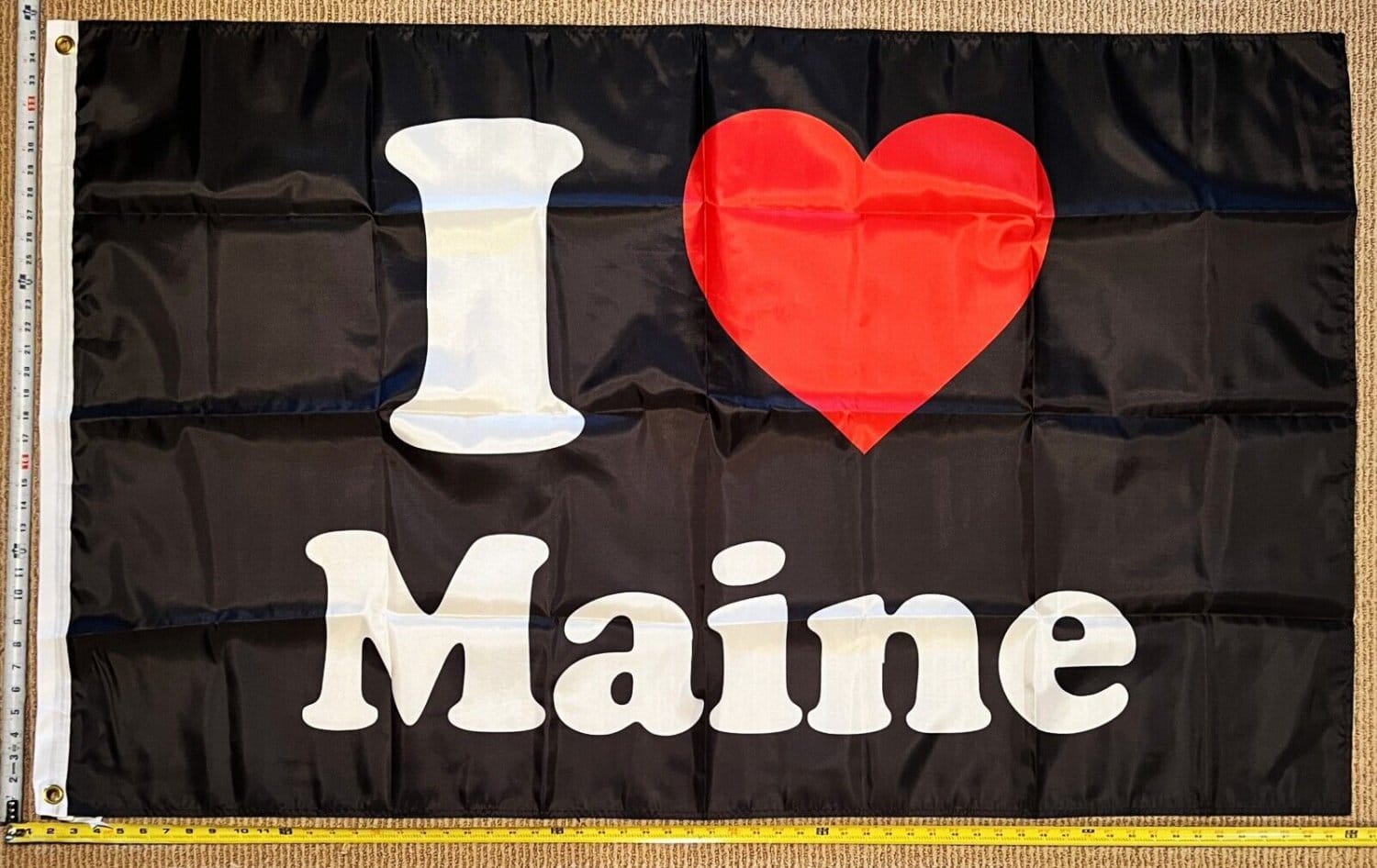 Maine Flag State Beer America Man Cave Sign Poster USA 3x5'