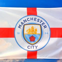Manchester City Football Club Flag 3x5ft Banner Polyester