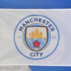 Manchester City Football Club Flag White 3x5ft Banner Polyester