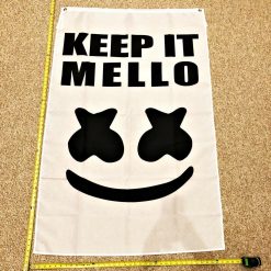 Marshmallow Keep It Mellow Flag Happier Banner Poster Rare 3x5ft