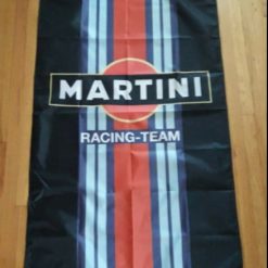 Martini Racing Team Flag Vertical 3X5 Ft Polyester Banner USA 90x150cm