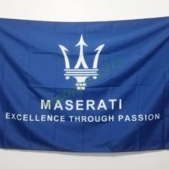 Maserati Racing Flag Blue 3X5 Ft Polyester Banner USA 90x150cm